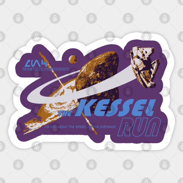 Kessel Run Sticker by cunningmunki